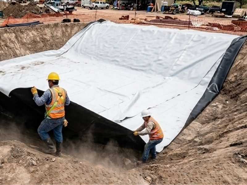 temporary pond liner
